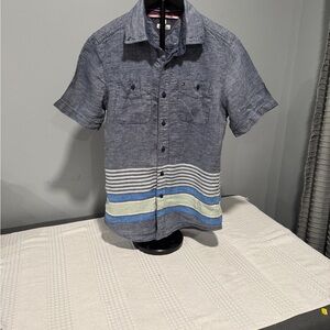 Tommy Hilfiger Blue Striped Casual Shirt